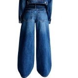 Women's 100% Cotton 14oz Crystal-Embellished Jeans – Black Diamonds, Dark Blue Wash (4) Women's 100% Cotton 14oz Crystal-Embellished Jeans – Black Diamonds, Dark Blue Wash (4)