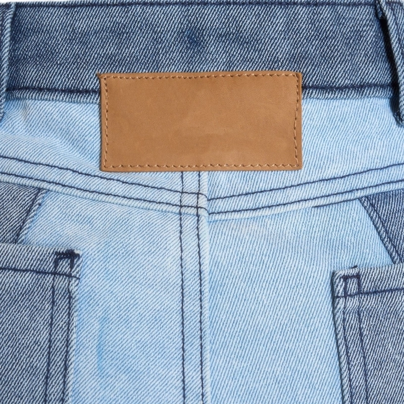 Women‘s 100% Cotton 16.2oz Color-Block Denim Jeans (3) Women‘s 100% Cotton 16.2oz Color-Block Denim Jeans (3)
