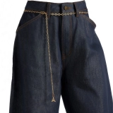 13oz Cotton-Tencel Raw Denim Saber-Leg Pants for Women (3)