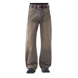Men's 100% Cotton Dirty-Wash / Vintage-Look Denim Jeans
