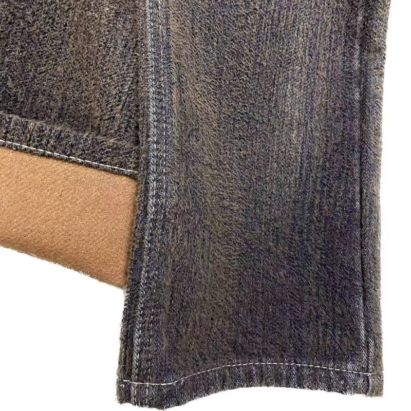 Women's 75% Cotton 25% Polyester 13oz Faux Animal Fur-Texture Denim – Custom Development from Fabric to Garment (5) Women's 75% Cotton 25% Polyester 13oz Faux Animal Fur-Texture Denim – Custom Development from Fabric to Garment (5)