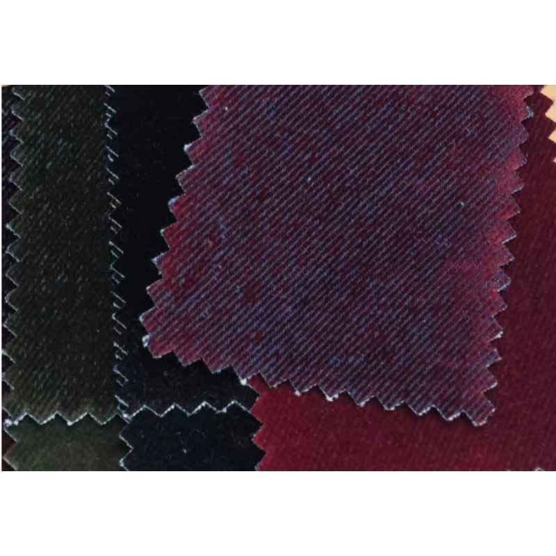Flocked Denim Fabric (Cotton Base + Polyester Flock) Flocked Denim Fabric (Cotton Base + Polyester Flock)