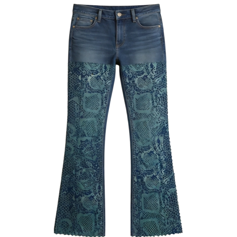 Flocked Denim Fabric (Cotton Base + Polyester Flock) (4)
