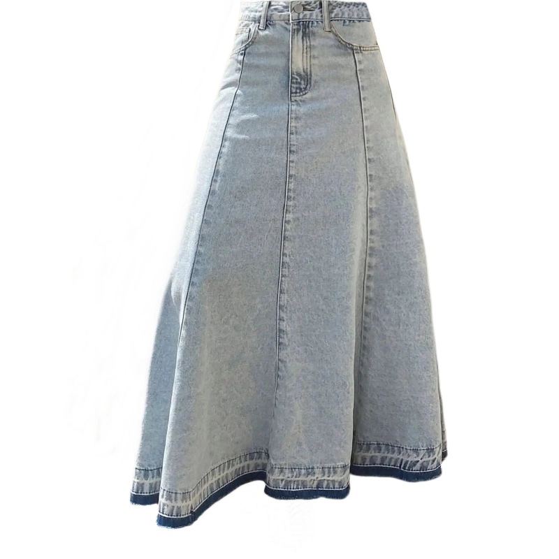 High Waist Denim Maxi Skirt – Custom OEM/ODM Service (3) High Waist Denim Maxi Skirt – Custom OEM/ODM Service (3)