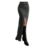 High Waist Denim Maxi Skirt – Custom OEM/ODM Service (4) High Waist Denim Maxi Skirt – Custom OEM/ODM Service (4)