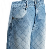 Women‘s 100% Cotton 13oz Barrel Leg Jeans (4)