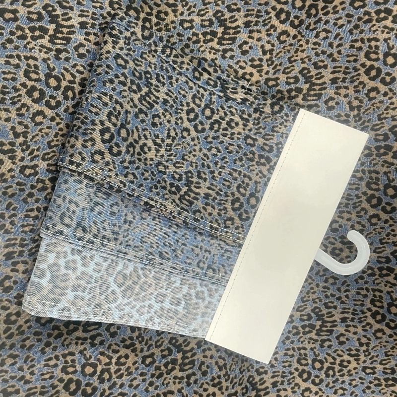 Multi‑Color Leopard Print Denim Fabric (3) Multi‑Color Leopard Print Denim Fabric (3)
