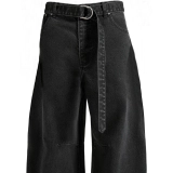 Men's Black Barrel Jeans (4)