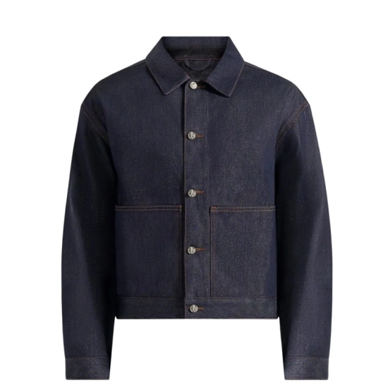 Men's Raw Denim Jacket - 100% Cotton Classic Fit