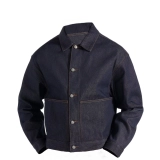 Men's Raw Denim Jacket - 100% Cotton Classic Fit (3)