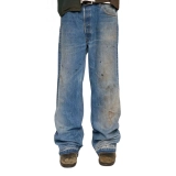 Men's Distressed Stretch Denim Jeans – 14oz Multi-Wash with Patches & Grunge Effects (2) Men's Distressed Stretch Denim Jeans – 14oz Multi-Wash with Patches & Grunge Effects (2)