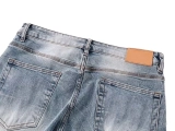 Men‘s 100% Cotton 14oz Heavy Distressed Jeans – Light Blue Industrial Salt-Wash Finish (4) Men‘s 100% Cotton 14oz Heavy Distressed Jeans – Light Blue Industrial Salt-Wash Finish (4)