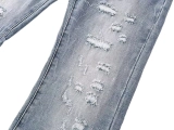 Men‘s 100% Cotton 14oz Heavy Distressed Jeans – Light Blue Industrial Salt-Wash Finish (6) Men‘s 100% Cotton 14oz Heavy Distressed Jeans – Light Blue Industrial Salt-Wash Finish (6)
