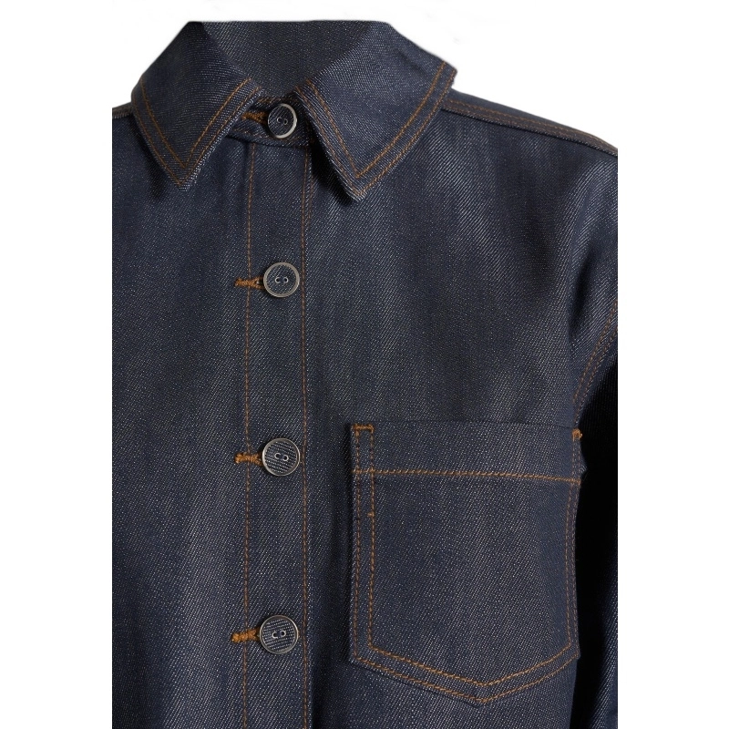 Women's Raw Denim Western Shirt | 73% Cotton Lyocell | Lisa denim (3)