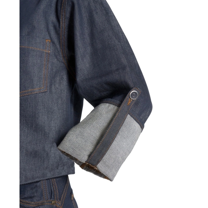 Women's Raw Denim Western Shirt | 73% Cotton Lyocell | Lisa denim (4)