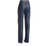 PU Coated Stretch Straight Leg Pants for Women (3)