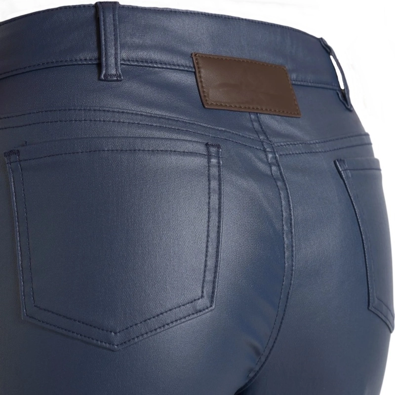 PU Coated Stretch Straight Leg Pants for Women (4) PU Coated Stretch Straight Leg Pants for Women (4)