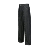 Raw Denim Men's Pleated Trousers (2)