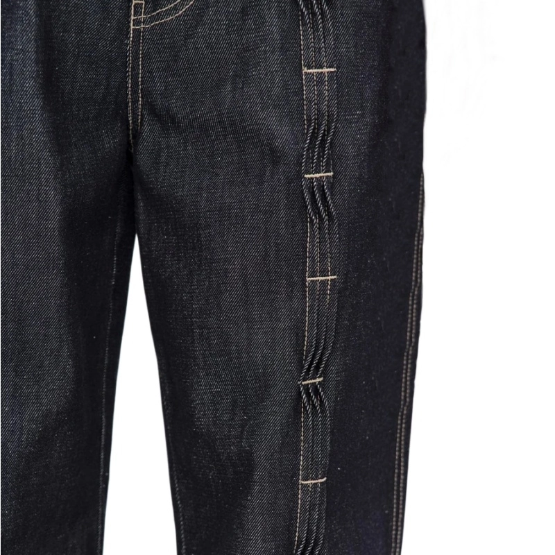 Raw Denim Men's Pleated Trousers (3)