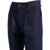 Raw Denim Men's Pleated Trousers – 14oz Unwashed Dark Indigo (4) Raw Denim Men's Pleated Trousers – 14oz Unwashed Dark Indigo (4)