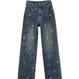 Premium 14oz Cotton Blend Straight Jeans Premium 14oz Cotton Blend Straight Jeans