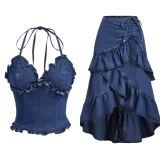 Lightweight Tencel™ Denim Co‑ord Set (Top + Skirt) (6)