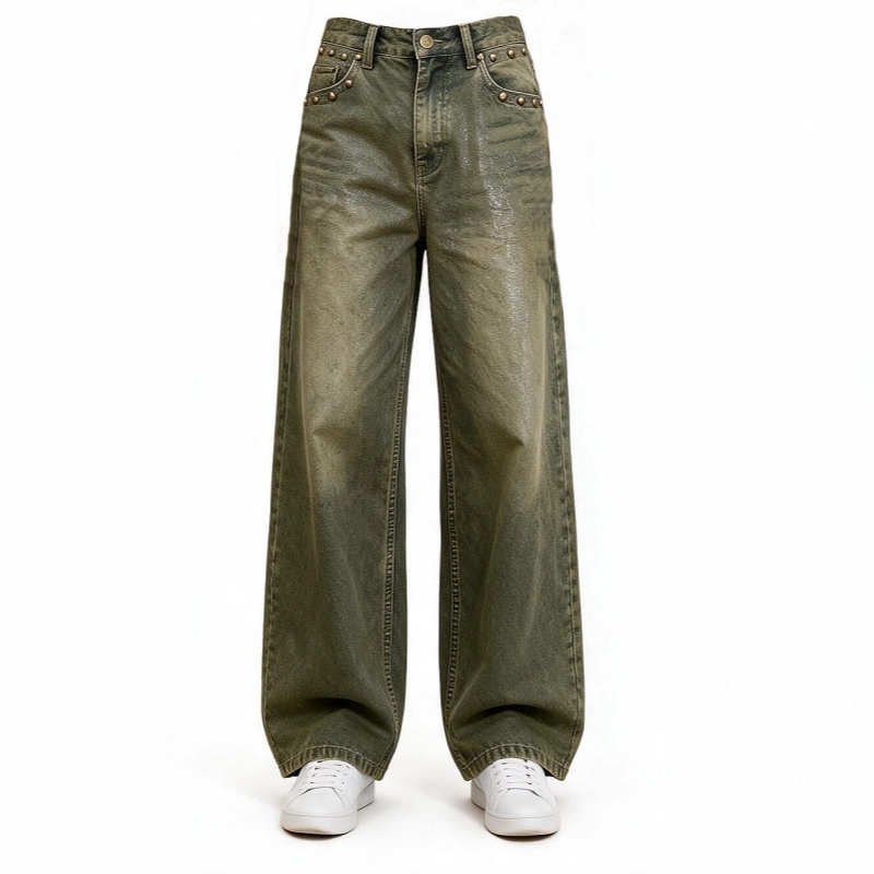 Women's 100% Cotton 390g/m² Waxed-Finish Denim – Suitable for Jackets & Jeans (2)