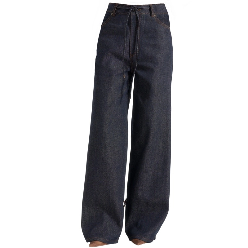 13oz Cotton-Tencel Raw Denim Jeans for Women