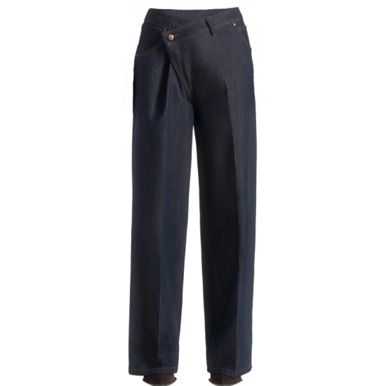Women‘s 73% Cotton 27% Lyocell 13oz Raw Denim Jeans with Asymmetric Fly Women‘s 73% Cotton 27% Lyocell 13oz Raw Denim Jeans with Asymmetric Fly