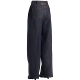 Women‘s 73% Cotton 27% Lyocell 13oz Raw Denim Jeans with Asymmetric Fly (2)