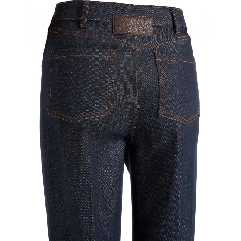 Women‘s 73% Cotton 27% Lyocell 13oz Raw Denim Jeans with Asymmetric Fly (5) Women‘s 73% Cotton 27% Lyocell 13oz Raw Denim Jeans with Asymmetric Fly (5)