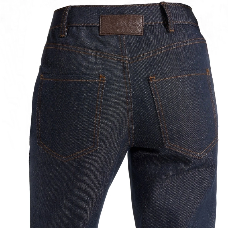 Women‘s 73% Cotton 27% Lyocell 13oz Raw Denim Jeans with Asymmetric Fly (8)